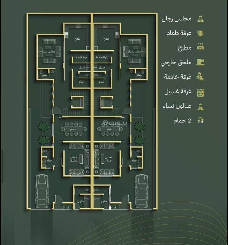 فيلا للبيع في القشاشية الجديد، مكة مع 3 غرف بمساحة 300 م²