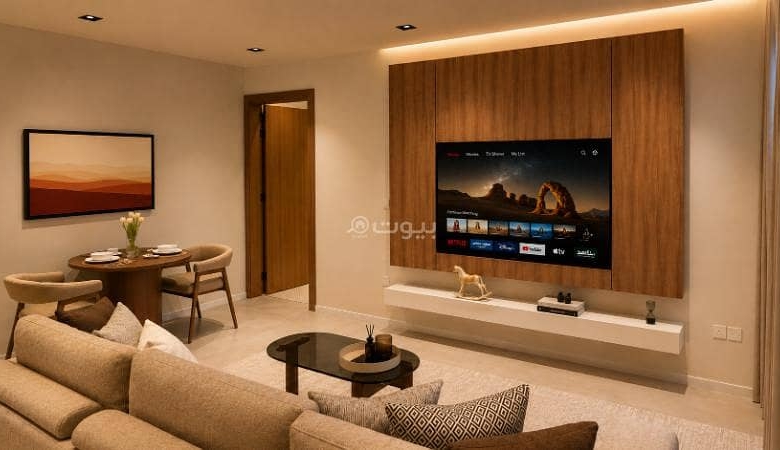 شقة للإيجار بـ1 غرف في Al Malqa، الرياض مساحة 98 م²