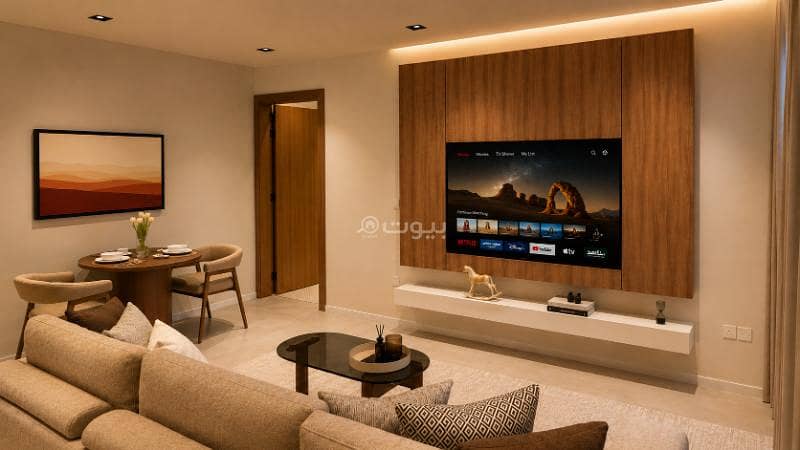 شقة للإيجار بـ1 غرف في Al Malqa، الرياض مساحة 98 م²