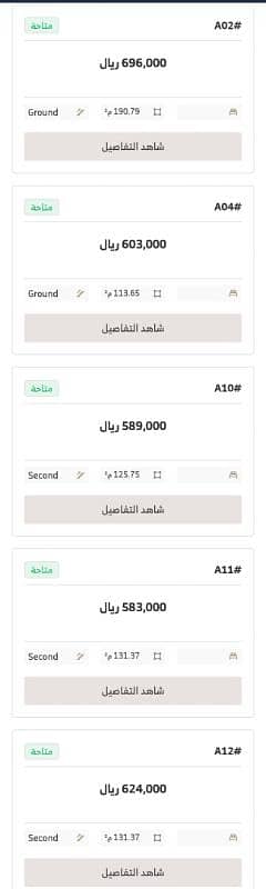 شقة للبيع في Al Murjan، الرياض مساحة 100 م²
